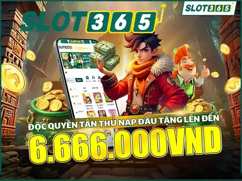 Giao dien trang chu va muc rut tien tai Slot365